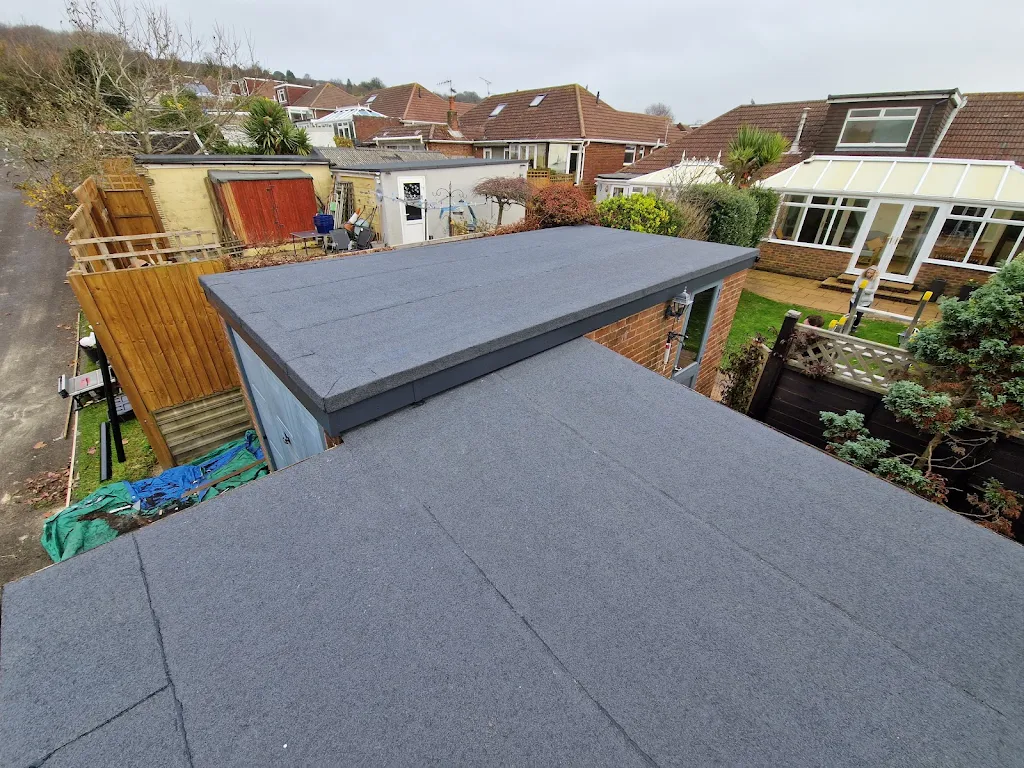 A finished felt flat roof surface by LDR Roofing